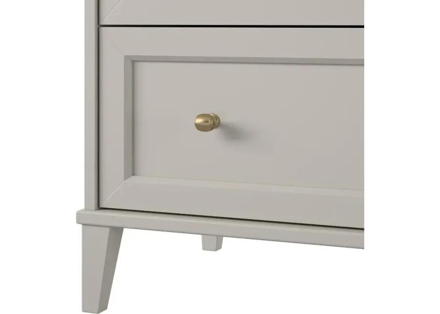 Monticello Taupe 5-Drawer Chest of Drawers