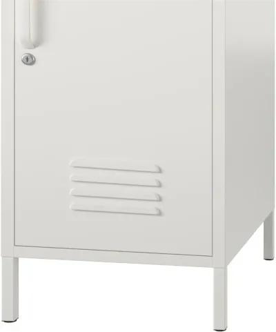 Mission White 2-Door Locker Storage Cabinet