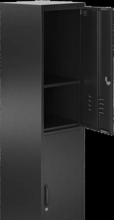 Mission Black 2-Door Locker Storage Cabinet