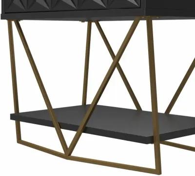 Blair Geometric Black Accent Table