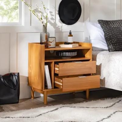 Lee Caramel Mid Century Nightstand