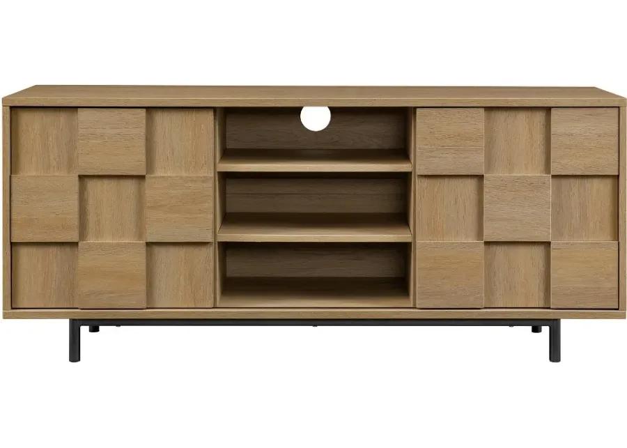 Cheski Coastal Oak 55" TV Stand