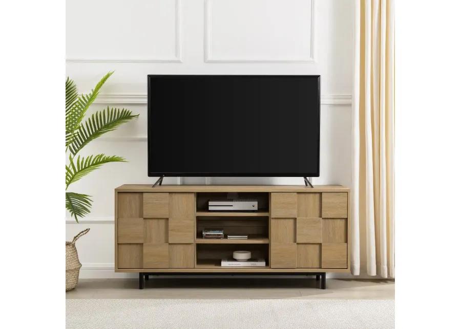 Cheski Coastal Oak 55" TV Stand