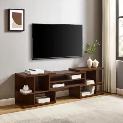 Morocco Dark Walnut Adjustable TV Stand