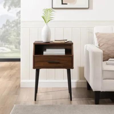 Nora Dark Walnut Side Table