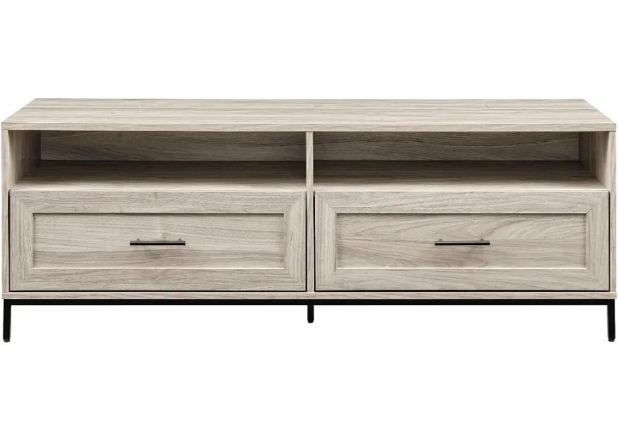 Chevy Birch 56" 2-Drawer Low Profile TV Stand