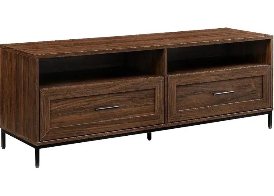 Chevy Dark Walnut 56" 2-Drawer Low Profile TV Stand