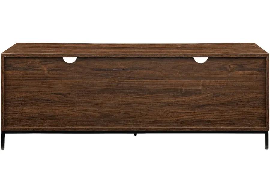 Chevy Dark Walnut 56" 2-Drawer Low Profile TV Stand