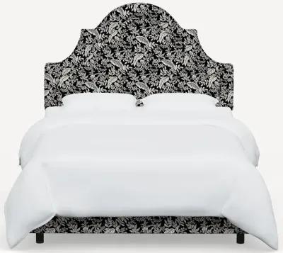 Rifle Paper Co. Marion Canopy Black & Cream Queen Bed