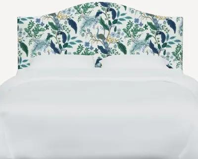 Rifle Paper Co Mayfair Blue Peacock Full Headboard