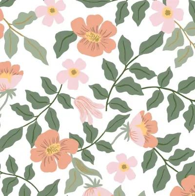 Rifle Paper Co Mayfair Primrose Blush & Cream Full Headboard