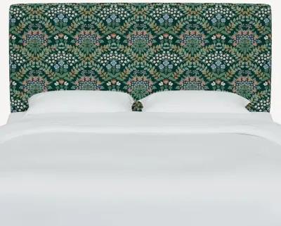 Rifle Paper Co Elly Bramble Emerald King Headboard