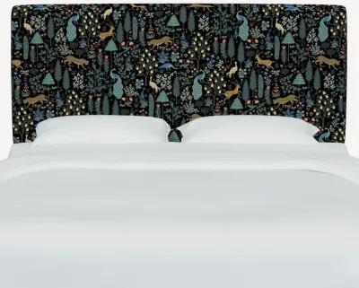 Rifle Paper Co Elly Menagerie Black Twin Headboard