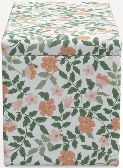 Rifle Paper Co. Willie Primrose Blush & Cream Storage Bench