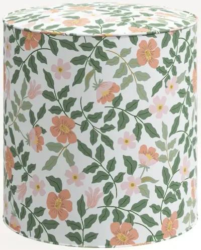 Rifle Paper Co. Billie Primrose Blush & Cream Round Ottoman