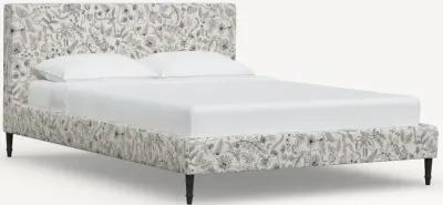 Rifle Paper Co Elly Aviary Cream & Black Full Platform Bed