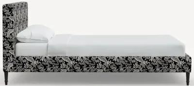 Rifle Paper Co Elly Canopy Black & Cream King Platform Bed