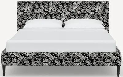 Rifle Paper Co Elly Canopy Black & Cream King Platform Bed