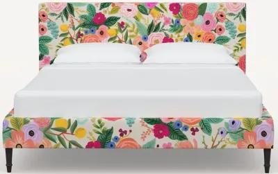 Rifle Paper Co Elly Garden Party Pink Full Platform Bed