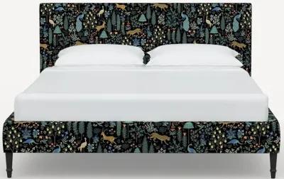 Rifle Paper Co Elly Menagerie Black Queen Platform Bed