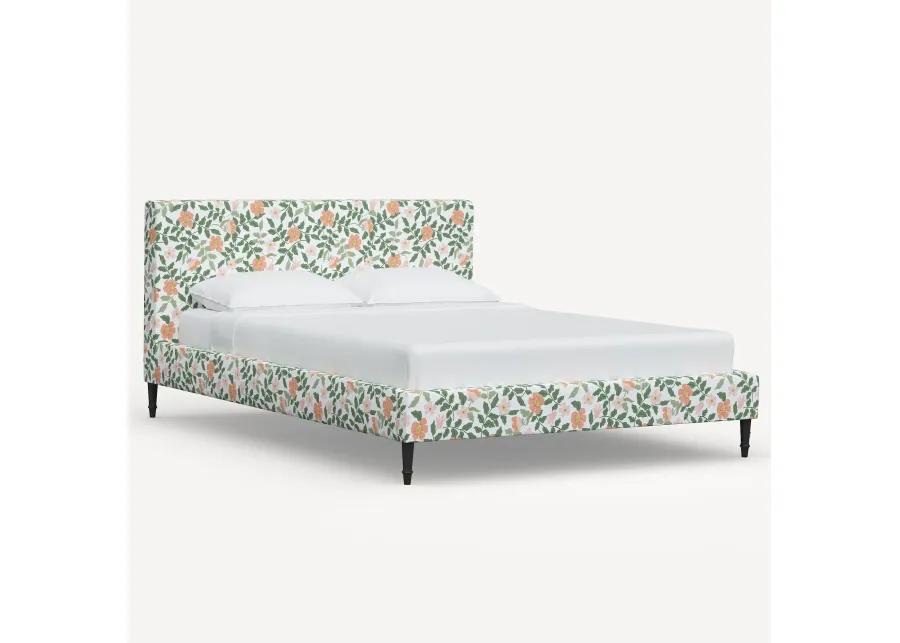 Rifle Paper Co Elly Primrose Blush & Cream Full Platform Bed