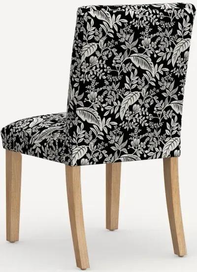 Rifle Paper Co. Lorraine Canopy Black & Cream Dining Chair