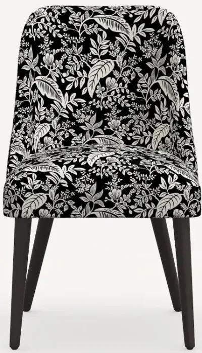 Rifle Paper Co. Clare Canopy Black & Cream Dining Chair