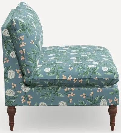 Rifle Paper Co. Louie Emerald Peonies Armless Loveseat