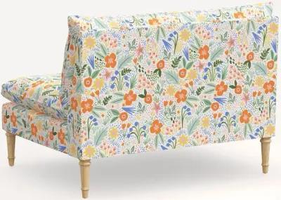 Rifle Paper Co. Louie Multi Color Floral Armless Loveseat