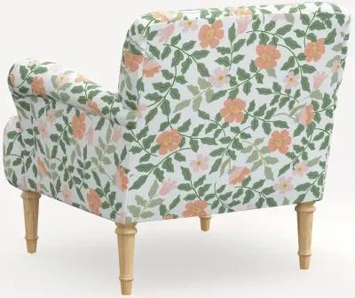 Rifle Paper Co. Bristol Primrose Blush Accent Chair