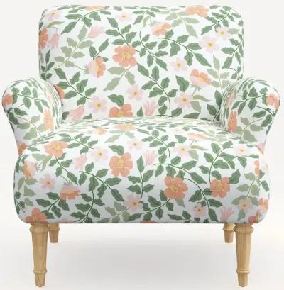 Rifle Paper Co. Bristol Primrose Blush Accent Chair