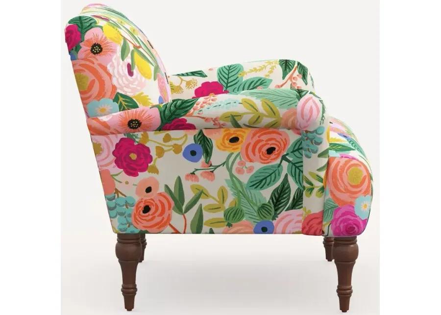 Rifle Paper Co. Bristol Pink Garden Party Accent Chair