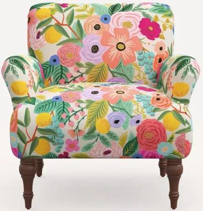 Rifle Paper Co. Bristol Pink Garden Party Accent Chair