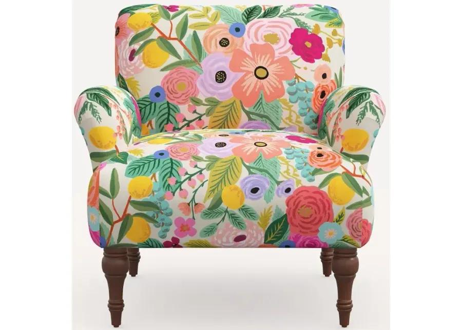 Rifle Paper Co. Bristol Pink Garden Party Accent Chair