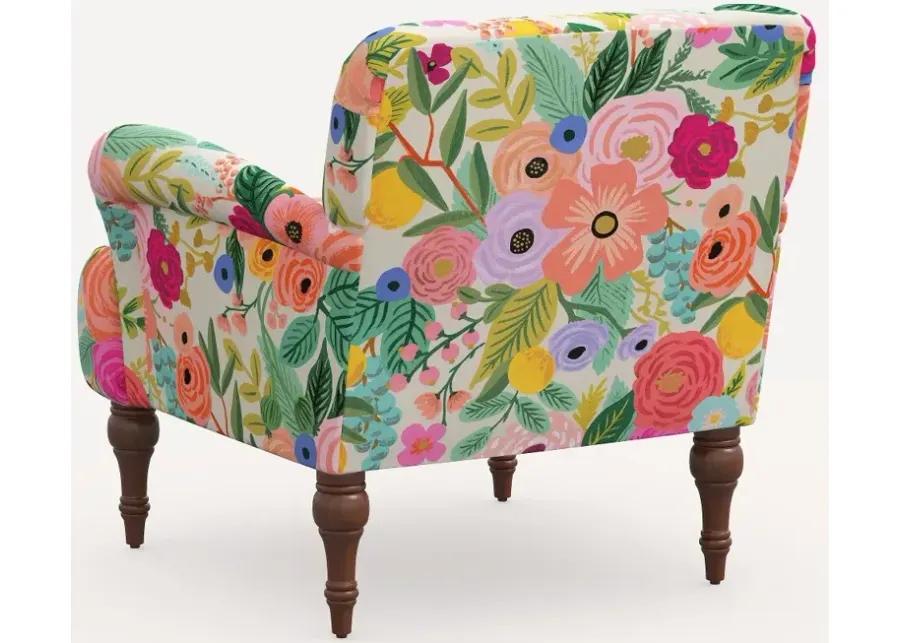 Rifle Paper Co. Bristol Pink Garden Party Accent Chair