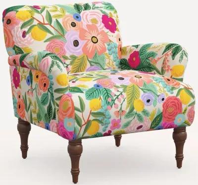 Rifle Paper Co. Bristol Pink Garden Party Accent Chair