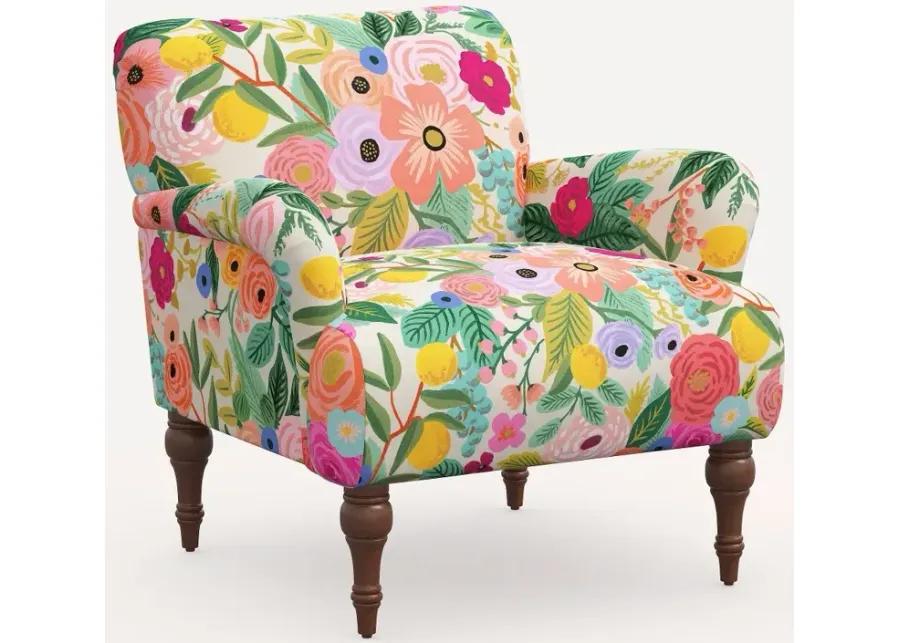 Rifle Paper Co. Bristol Pink Garden Party Accent Chair