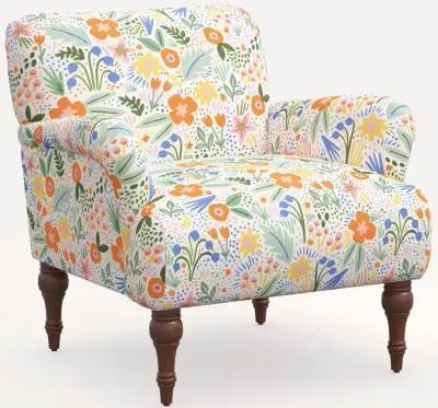 Rifle Paper Co. Bristol Multi Color Floral Accent Chair