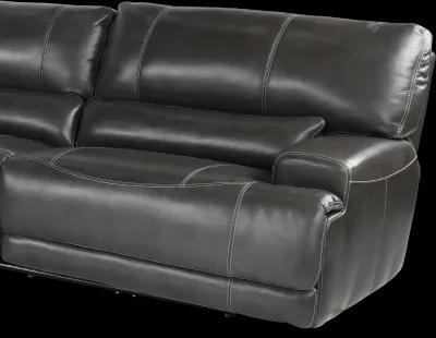 Stampede Charcoal 3-Piece Power Reclining Sectional with Console