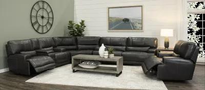 Stampede Charcoal 3-Piece Power Reclining Sectional with Console