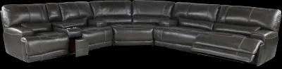 Stampede Charcoal 3-Piece Power Reclining Sectional with Console