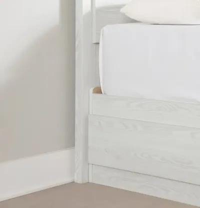 Arlen White Pine Twin Storage Bed and Headboard Set