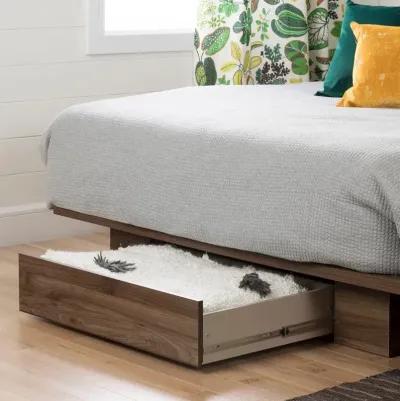 Holland Natural Walnut Full/Queen Platform Bed with Headboard