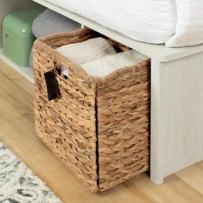 Avilla Queen Storage Bed with Rattan Headboard