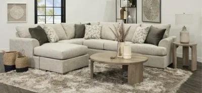 Villanova Oatmeal Taupe 2 Piece Sectional