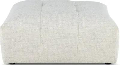 Preston Pearl White Modular Ottoman