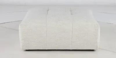 Preston Pearl White Modular Ottoman