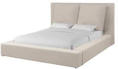 Heavenly Natural Flax Queen Upholstered Bed