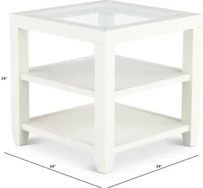 Cordero White End Table