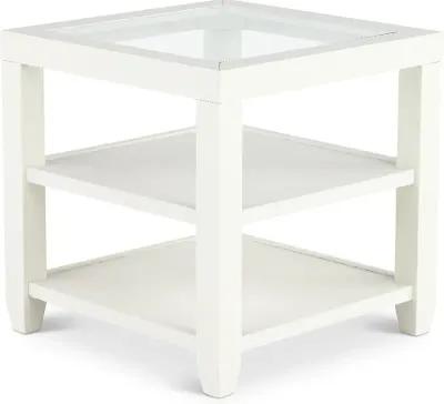 Cordero White End Table